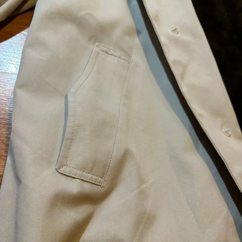 London Towne Mens Trench Coat Beige | Men Size 46 Long